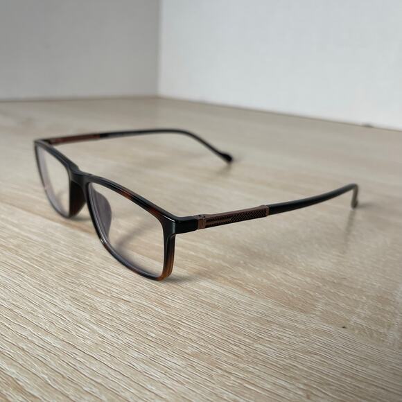 Hugo Boss 8105 C4 Eyeglasses Brown Frames Only 49-17-140 France Excellent Cond - Picture 3 of 8